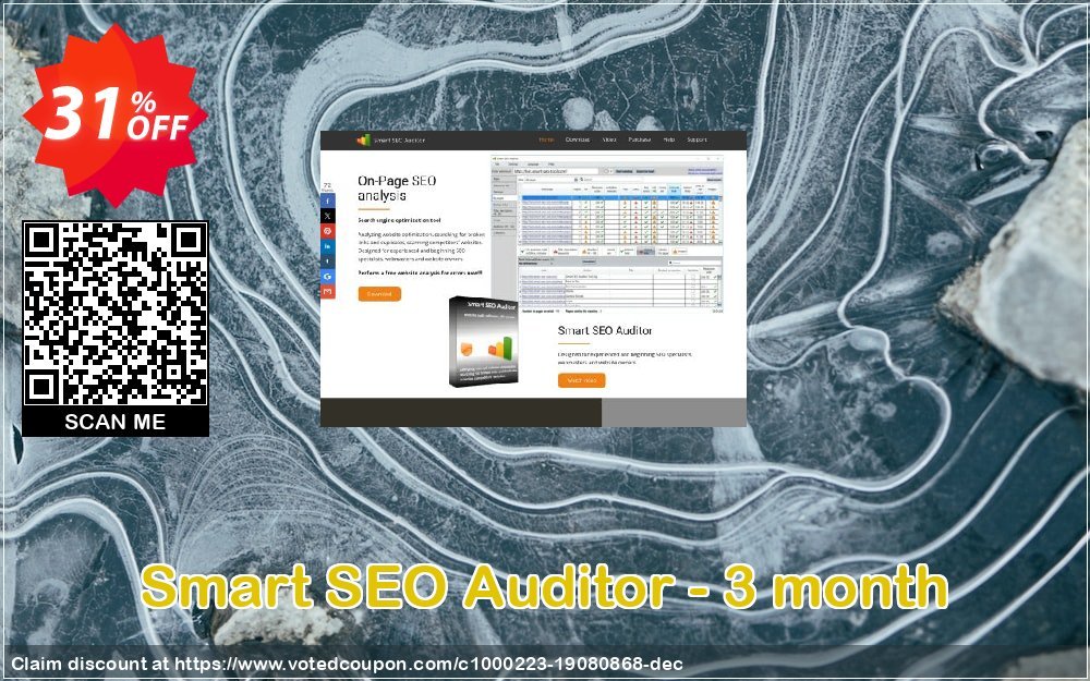 Smart SEO Auditor - 3 month Coupon, discount Smart SEO Auditor - 3 month subscription (license) Imposing promotions code 2023. Promotion: staggering discounts code of Smart SEO Auditor - 3 month subscription (license) 2023