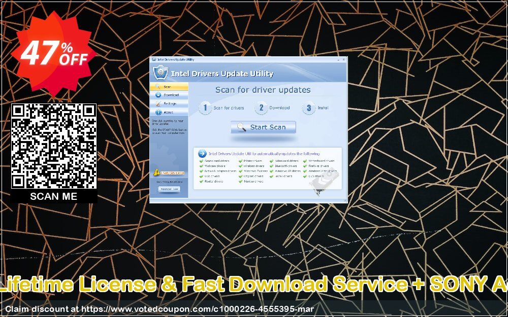 SONY Drivers Update Utility + Lifetime Plan & Fast Download Service + SONY Access Point, Bundle - $70 OFF  Coupon, discount SONY Drivers Update Utility + Lifetime License & Fast Download Service + SONY Access Point (Bundle - $70 OFF) hottest deals code 2024. Promotion: hottest deals code of SONY Drivers Update Utility + Lifetime License & Fast Download Service + SONY Access Point (Bundle - $70 OFF) 2024