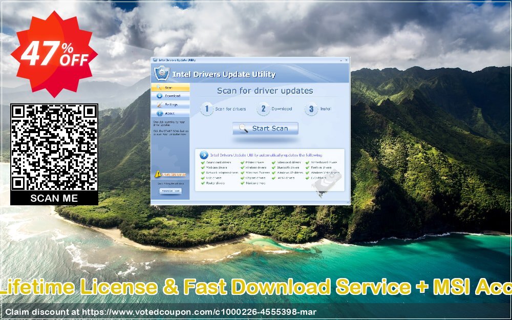 MSI Drivers Update Utility + Lifetime Plan & Fast Download Service + MSI Access Point, Bundle - $70 OFF  Coupon, discount MSI Drivers Update Utility + Lifetime License & Fast Download Service + MSI Access Point (Bundle - $70 OFF) awesome promo code 2024. Promotion: awesome promo code of MSI Drivers Update Utility + Lifetime License & Fast Download Service + MSI Access Point (Bundle - $70 OFF) 2024