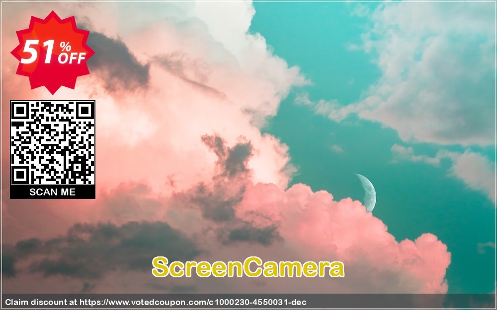 ScreenCamera Coupon, discount GLOBAL50PERCENT. Promotion: awful promotions code of ScreenCamera 2023