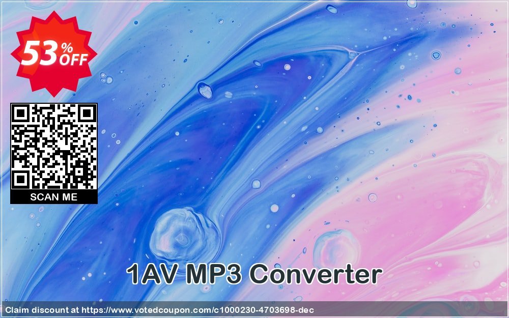 1AV MP3 Converter Coupon, discount GLOBAL50PERCENT. Promotion: big offer code of 1AV MP3 Converter 2023