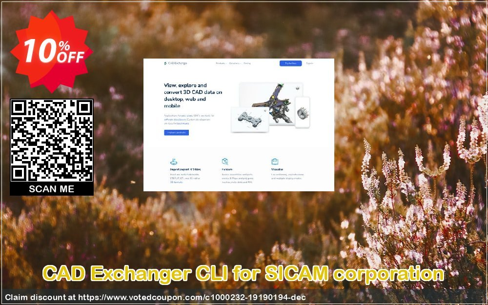 CAD Exchanger CLI for SICAM corporation Coupon, discount CAD Exchanger CLI for SICAM corporation excellent discounts code 2023. Promotion: excellent discounts code of CAD Exchanger CLI for SICAM corporation 2023