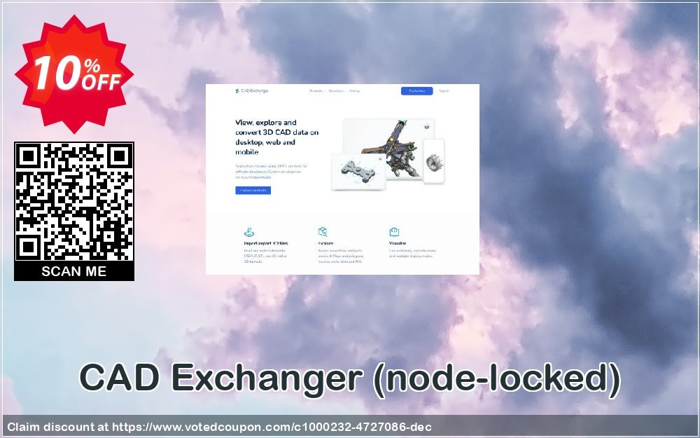 CAD Exchanger, node-locked  Coupon, discount CAD Exchanger (node-locked) amazing discount code 2023. Promotion: amazing discount code of CAD Exchanger (node-locked) 2023