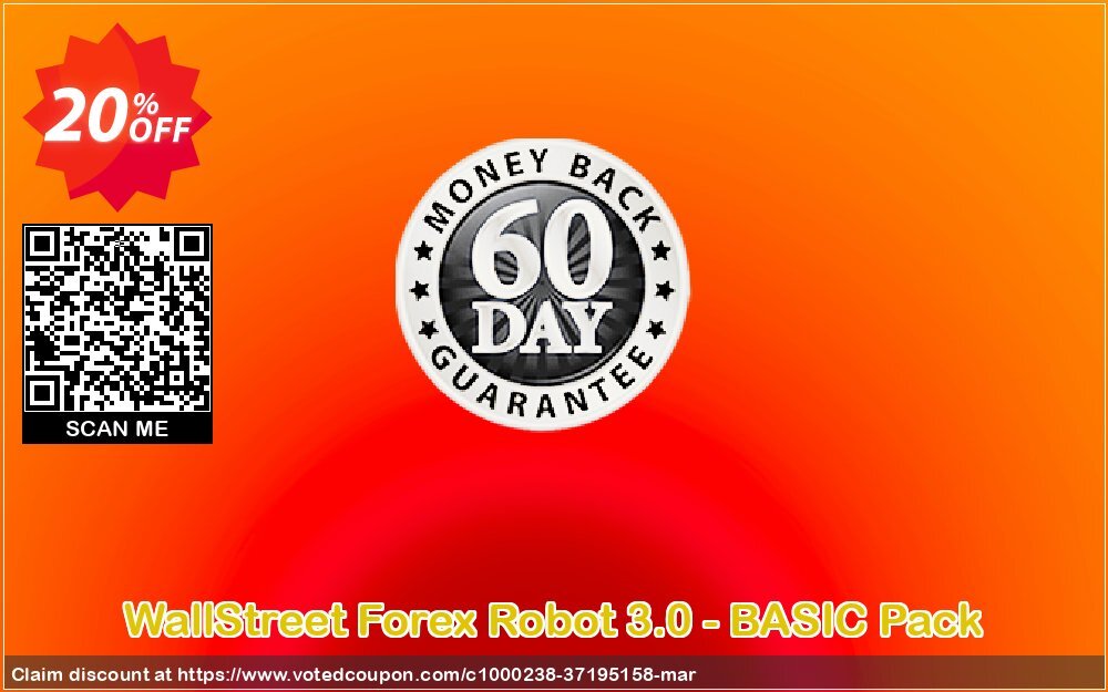 WallStreet Forex Robot 3.0 - BASIC Pack Coupon, discount WallStreet Forex Robot 3.0 - BASIC Pack Special deals code 2024. Promotion: Special deals code of WallStreet Forex Robot 3.0 - BASIC Pack 2024