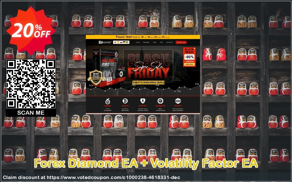 Forex Diamond EA + Volatility Factor EA Coupon, discount Forex Diamond EA + Volatility Factor EA imposing sales code 2023. Promotion: imposing sales code of Forex Diamond EA + Volatility Factor EA 2023