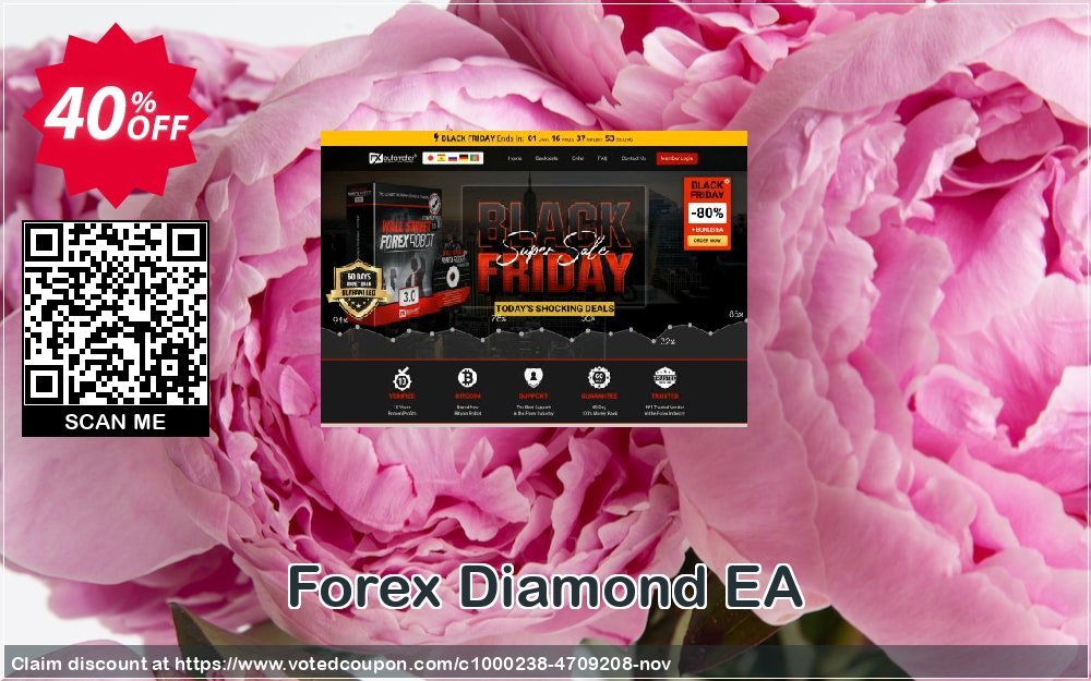Forex Diamond EA Coupon, discount Forex Diamond EA Single License Awful deals code 2023. Promotion: Awful deals code of Forex Diamond EA Single License 2023
