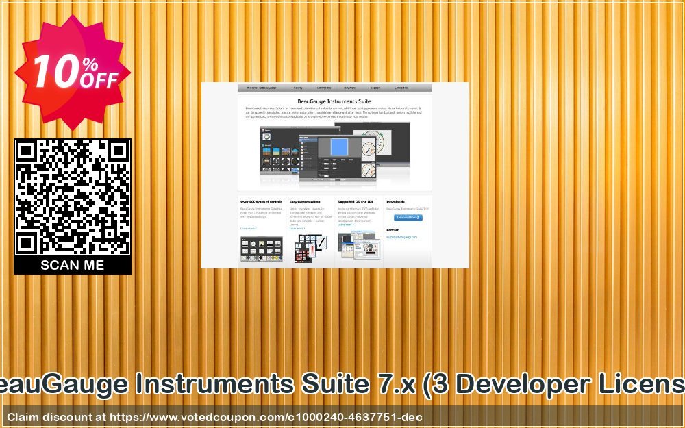 BeauGauge Instruments Suite 7.x, 3 Developer Plan  Coupon, discount BeauGauge Instruments Suite 7.x (3 Developer License) wondrous offer code 2023. Promotion: wondrous offer code of BeauGauge Instruments Suite 7.x (3 Developer License) 2023