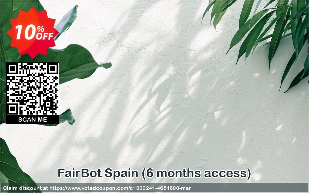 FairBot Spain, 6 months access  Coupon Code Apr 2024, 10% OFF - VotedCoupon