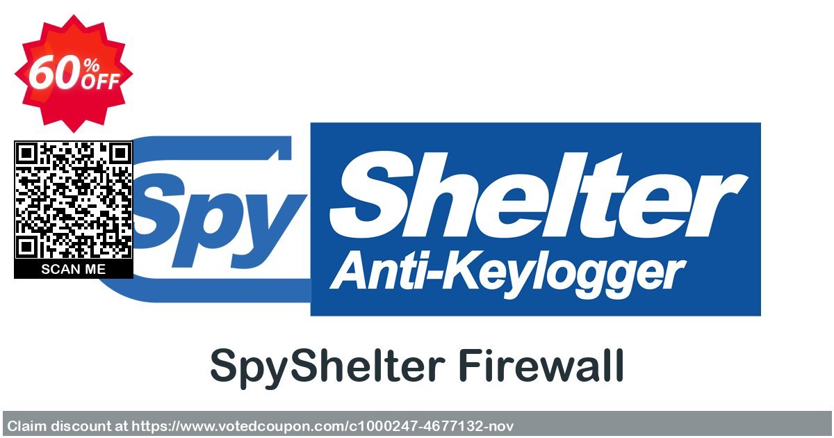 SpyShelter Firewall Coupon, discount SpyShelter Firewall - One Year License big offer code 2023. Promotion: big offer code of SpyShelter Firewall - One Year License 2023