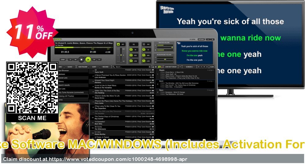 LYRX Karaoke Software MAC/WINDOWS, Includes Activation For 3 MAChines  Coupon Code May 2024, 11% OFF - VotedCoupon