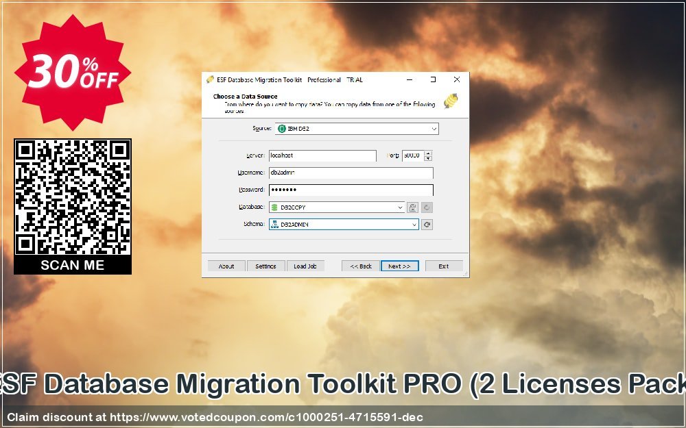 ESF Database Migration Toolkit PRO, 2 Plans Pack  Coupon, discount ESF Database Migration Toolkit - Professional Edition - 2 Licenses Pack exclusive discount code 2023. Promotion: exclusive discount code of ESF Database Migration Toolkit - Professional Edition - 2 Licenses Pack 2023