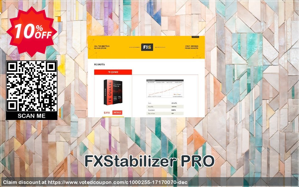 FXStabilizer PRO Coupon, discount FXStabilizer PRO wonderful discounts code 2023. Promotion: wonderful discounts code of FXStabilizer PRO 2023