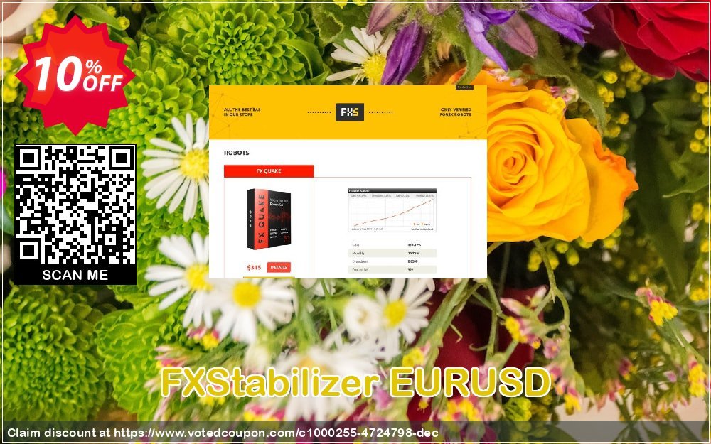 FXStabilizer EURUSD Coupon, discount FXStabilizer EURUSD stirring discounts code 2023. Promotion: stirring discounts code of FXStabilizer EURUSD 2023