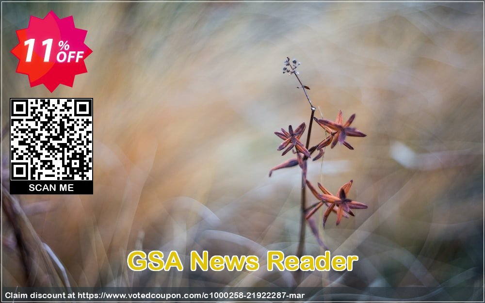 GSA News Reader Coupon Code Apr 2024, 11% OFF - VotedCoupon