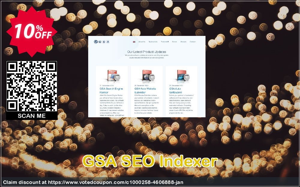 GSA SEO Indexer Coupon, discount GSA SEO Indexer amazing offer code 2024. Promotion: amazing offer code of GSA SEO Indexer 2024