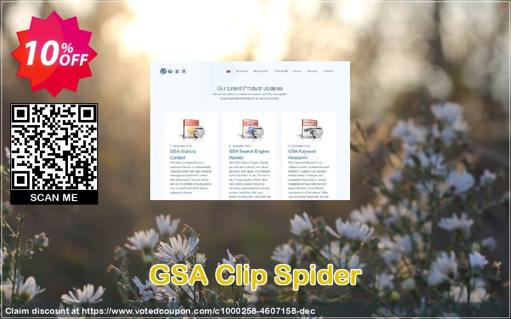 GSA Clip Spider Coupon, discount GSA Clip Spider dreaded promotions code 2024. Promotion: dreaded promotions code of GSA Clip Spider 2024