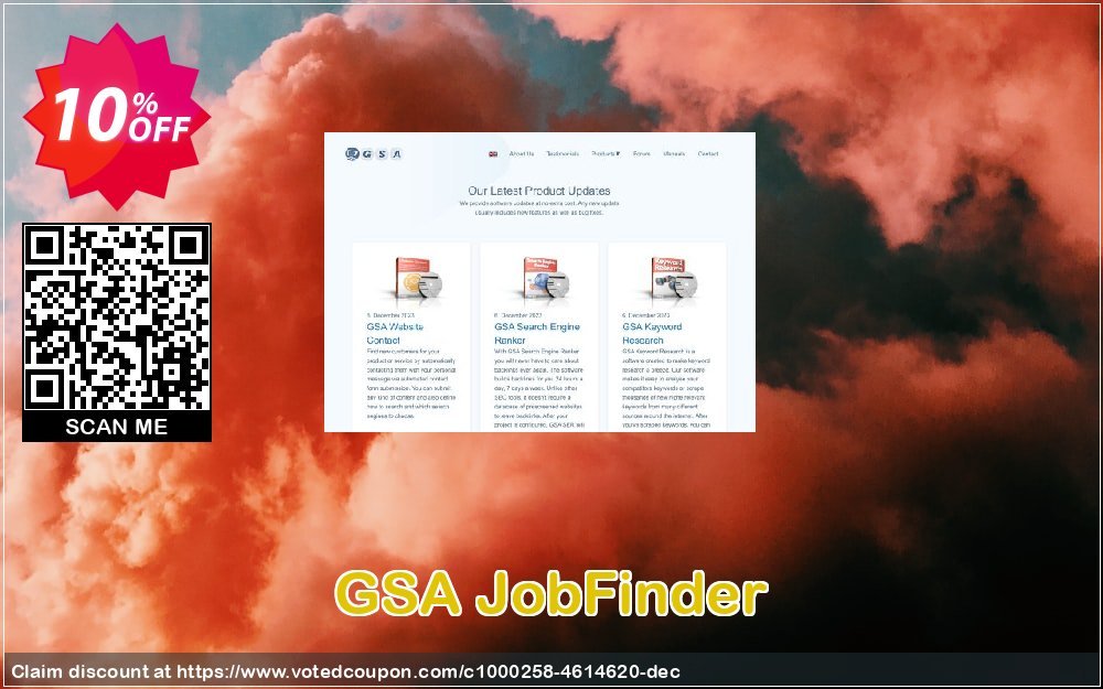 GSA JobFinder Coupon, discount GSA JobFinder hottest promotions code 2024. Promotion: hottest promotions code of GSA JobFinder 2024