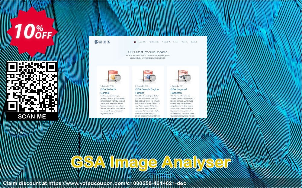 GSA Image Analyser Coupon, discount GSA Image Analyser special sales code 2023. Promotion: special sales code of GSA Image Analyser 2023