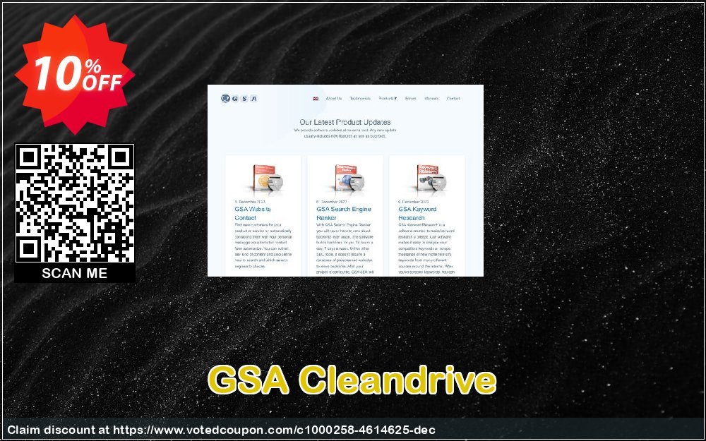 GSA Cleandrive Coupon, discount GSA Cleandrive amazing promo code 2024. Promotion: amazing promo code of GSA Cleandrive 2024