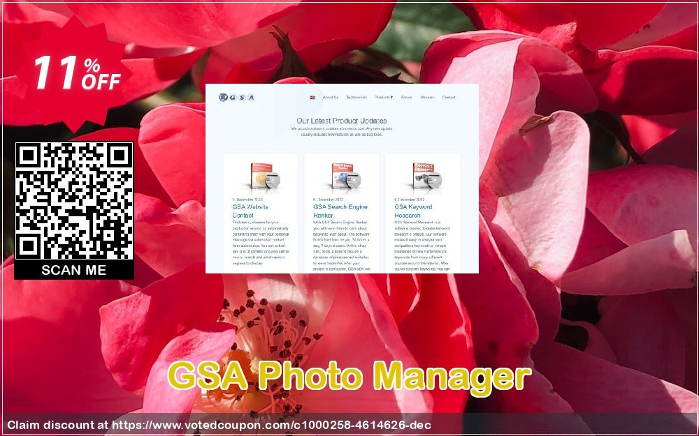 GSA Photo Manager Coupon, discount GSA Photo Manager stunning discounts code 2024. Promotion: stunning discounts code of GSA Photo Manager 2024
