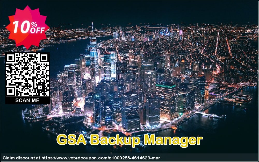 GSA Backup Manager Coupon, discount GSA Backup Manager stirring deals code 2024. Promotion: stirring deals code of GSA Backup Manager 2024