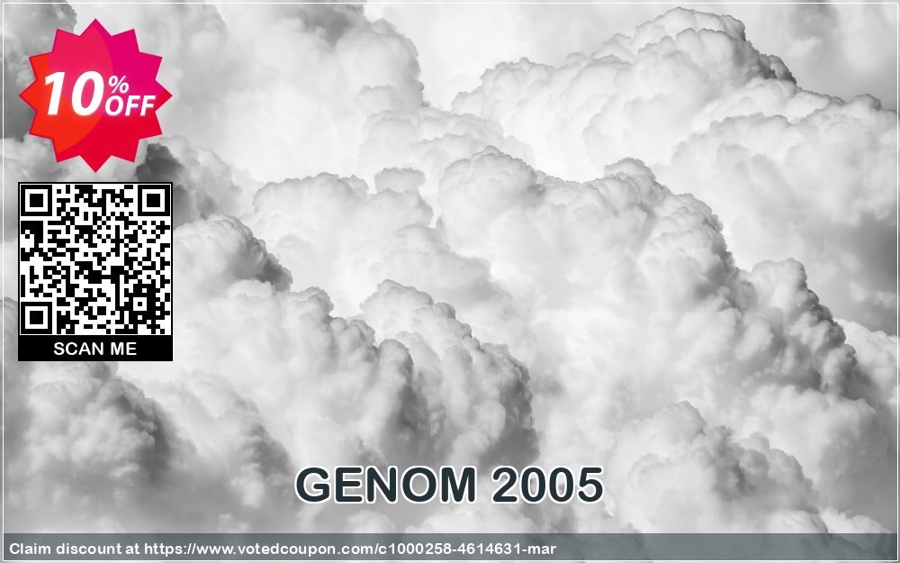 GENOM 2005 Coupon, discount GENOM 2005 formidable discount code 2024. Promotion: formidable discount code of GENOM 2005 2024