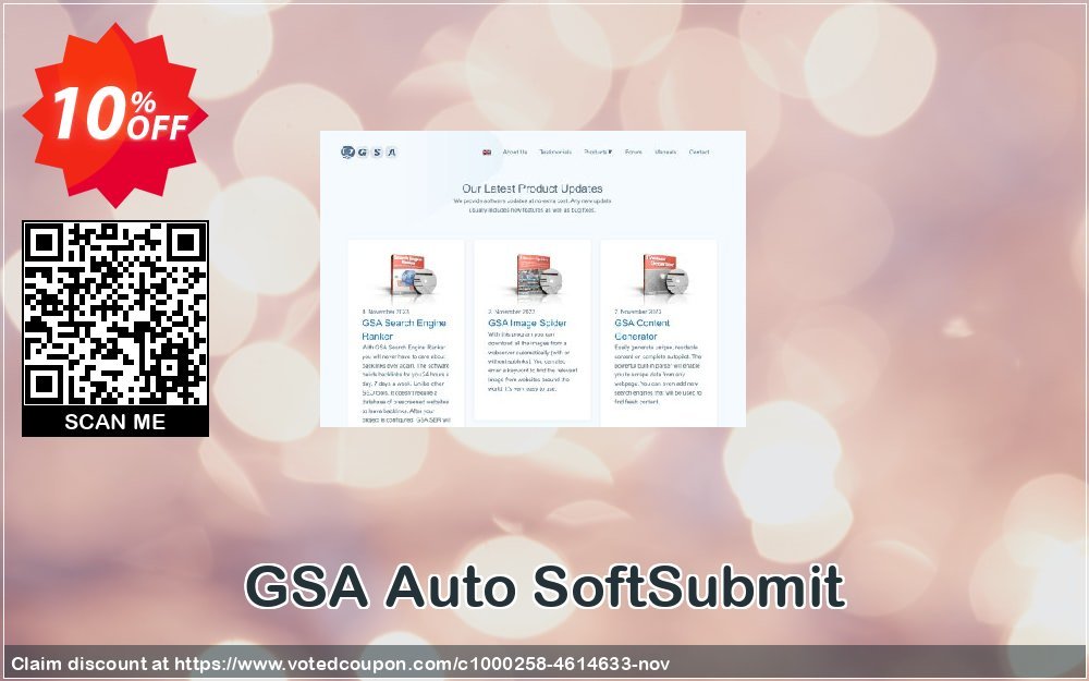 GSA Auto SoftSubmit Coupon, discount GSA Auto SoftSubmit dreaded discounts code 2023. Promotion: dreaded discounts code of GSA Auto SoftSubmit 2023