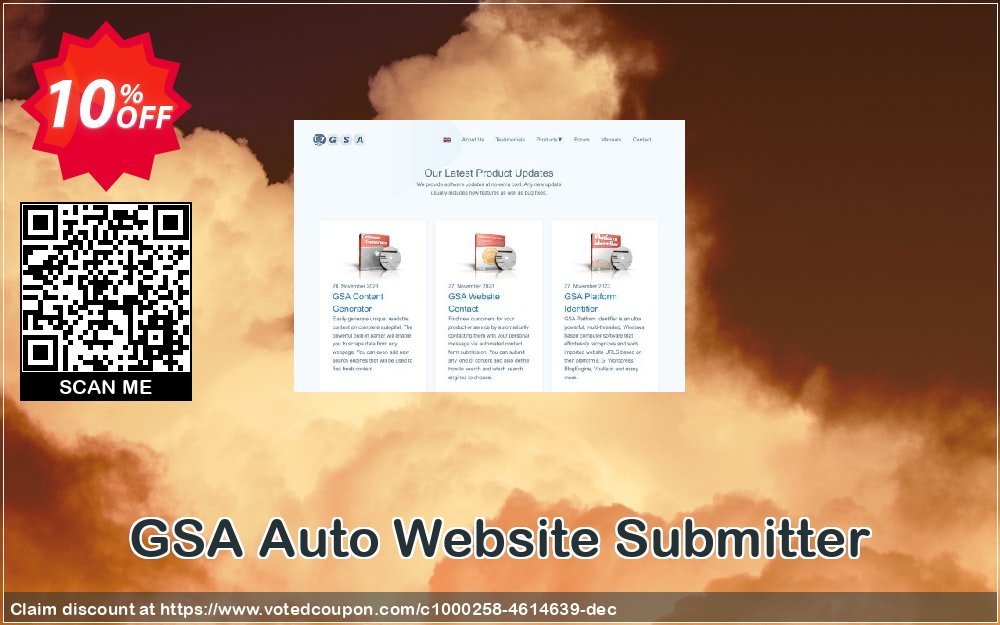 GSA Auto Website Submitter Coupon, discount GSA Auto Website Submitter amazing promo code 2023. Promotion: amazing promo code of GSA Auto Website Submitter 2023