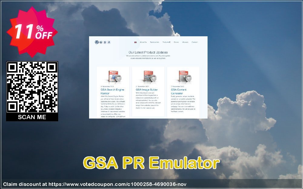 GSA PR Emulator Coupon, discount GSA PR Emulator big promo code 2023. Promotion: big promo code of GSA PR Emulator 2023