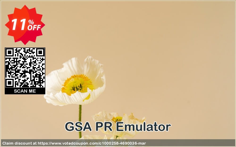 GSA PR Emulator Coupon, discount GSA PR Emulator big promo code 2024. Promotion: big promo code of GSA PR Emulator 2024