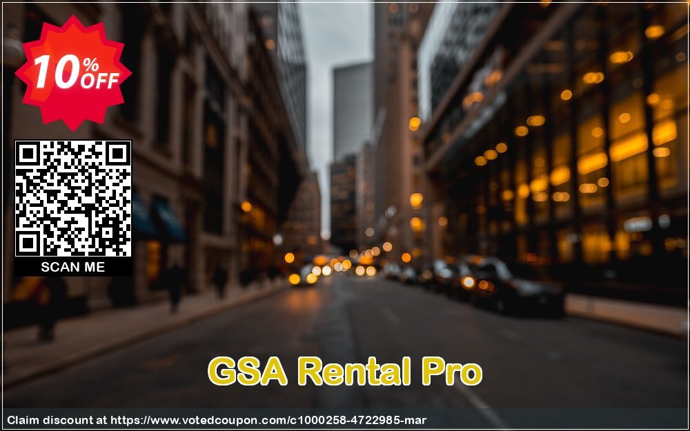 GSA Rental Pro Coupon Code May 2024, 10% OFF - VotedCoupon