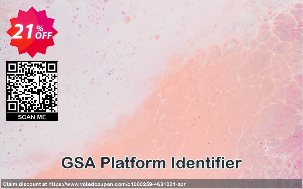 GSA Platform Identifier Coupon, discount GSA Platform Identifier awesome sales code 2025. Promotion: awesome sales code of GSA Platform Identifier 2024