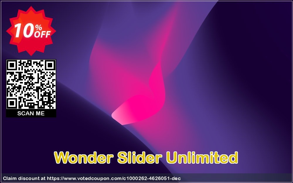 Wonder Slider Unlimited Coupon, discount Wonder Slider Unlimited special sales code 2024. Promotion: special sales code of Wonder Slider Unlimited 2024