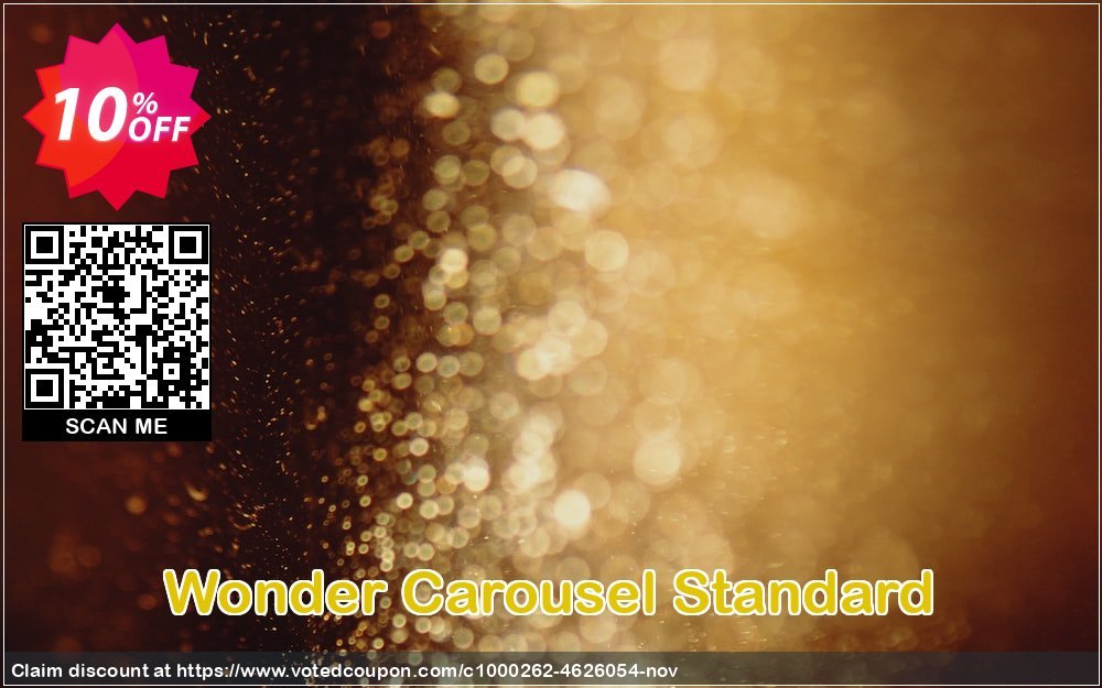 Wonder Carousel Standard Coupon, discount Wonder Carousel Standard wonderful discount code 2023. Promotion: wonderful discount code of Wonder Carousel Standard 2023