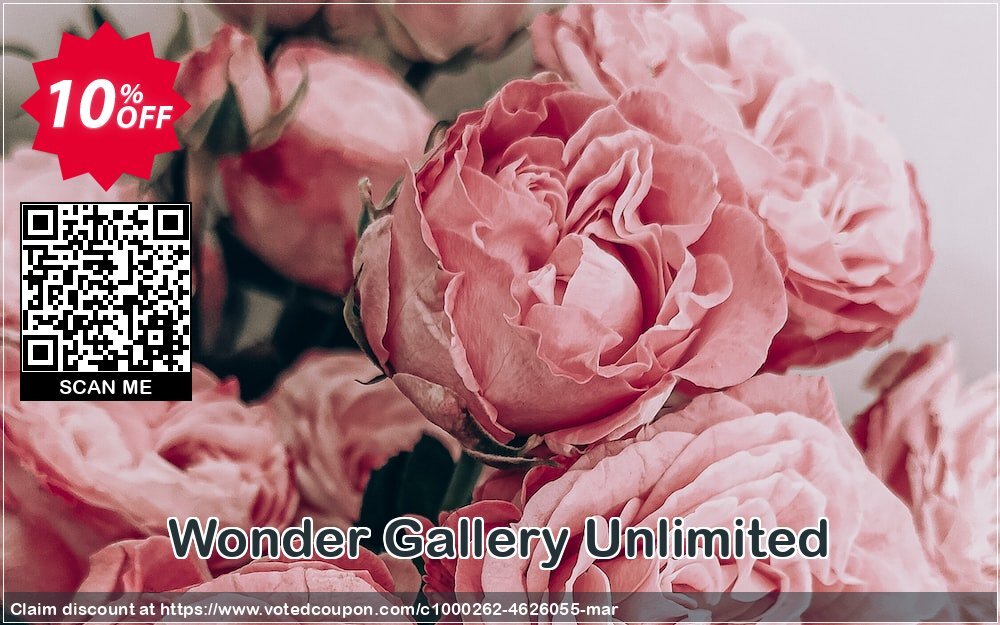 Wonder Gallery Unlimited Coupon, discount Wonder Gallery Unlimited amazing promo code 2024. Promotion: amazing promo code of Wonder Gallery Unlimited 2024