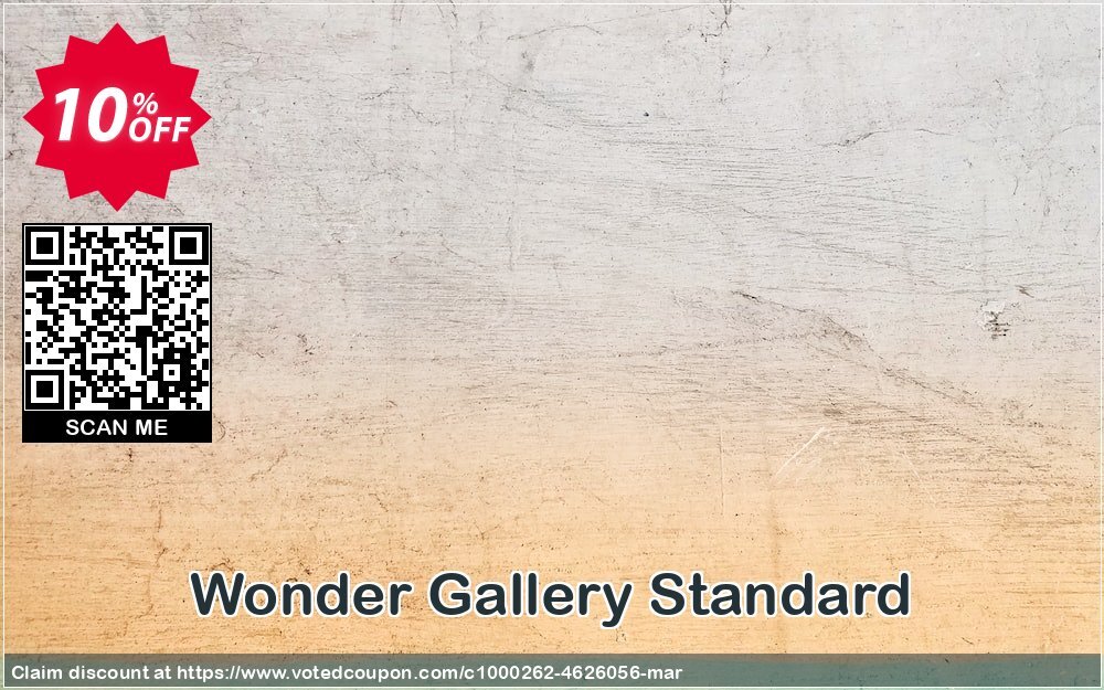 Wonder Gallery Standard Coupon, discount Wonder Gallery Standard stunning discounts code 2024. Promotion: stunning discounts code of Wonder Gallery Standard 2024