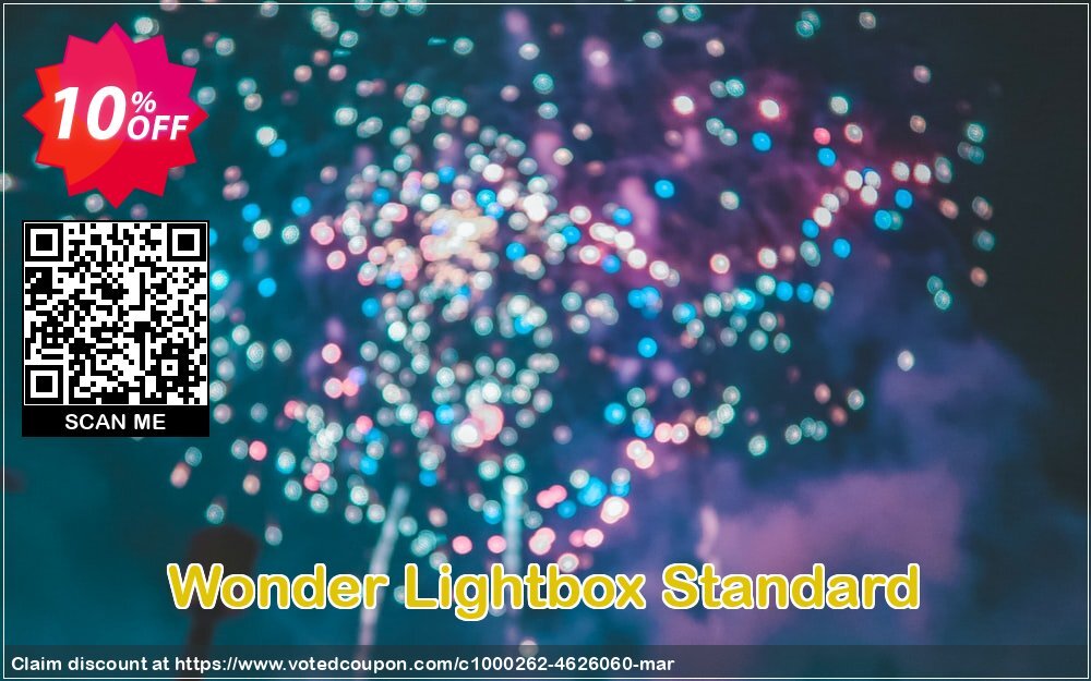 Wonder Lightbox Standard Coupon, discount Wonder Lightbox Standard impressive offer code 2024. Promotion: impressive offer code of Wonder Lightbox Standard 2024