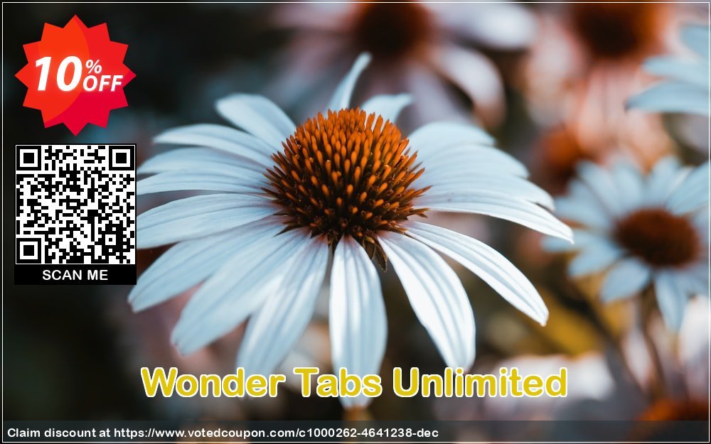 Wonder Tabs Unlimited Coupon, discount Wonder Tabs Unlimited imposing promo code 2023. Promotion: imposing promo code of Wonder Tabs Unlimited 2023