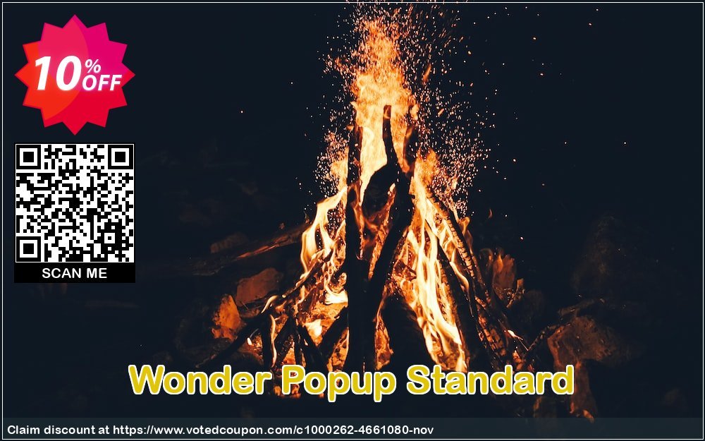 Wonder Popup Standard Coupon, discount Wonder Popup Standard special deals code 2023. Promotion: special deals code of Wonder Popup Standard 2023