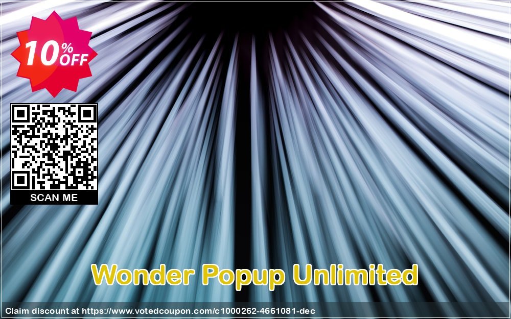 Wonder Popup Unlimited Coupon, discount Wonder Popup Unlimited exclusive offer code 2023. Promotion: exclusive offer code of Wonder Popup Unlimited 2023