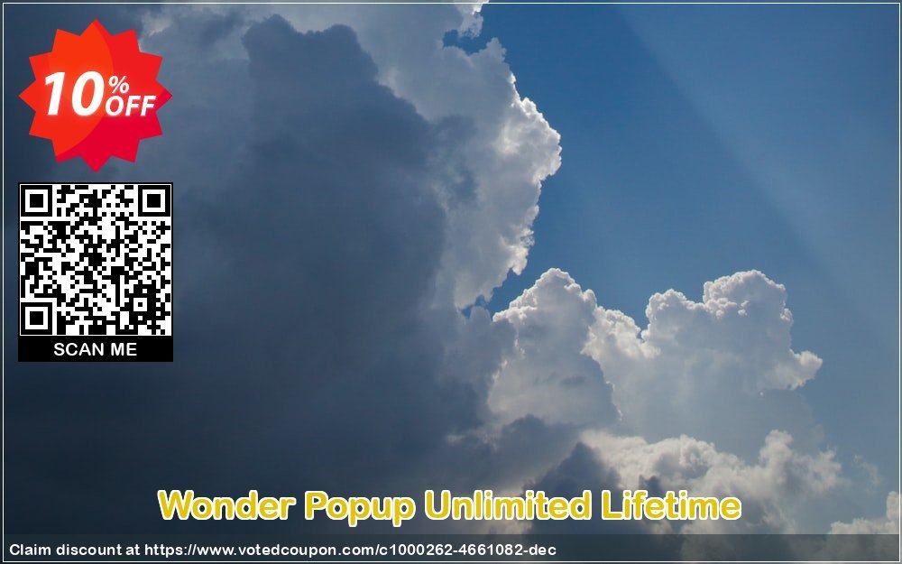 Wonder Popup Unlimited Lifetime Coupon, discount Wonder Popup Unlimited Lifetime awesome discount code 2023. Promotion: awesome discount code of Wonder Popup Unlimited Lifetime 2023