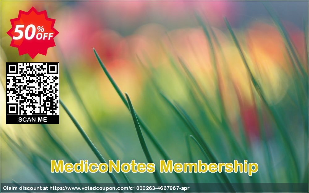 MedicoNotes Membership Coupon, discount 50% Discount. Promotion: formidable sales code of MedicoNotes Membership 2024