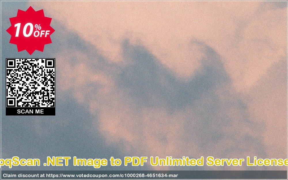 pqScan .NET Image to PDF Unlimited Server Plan Coupon, discount pqScan .NET Image to PDF Unlimited Server License imposing discounts code 2024. Promotion: imposing discounts code of pqScan .NET Image to PDF Unlimited Server License 2024