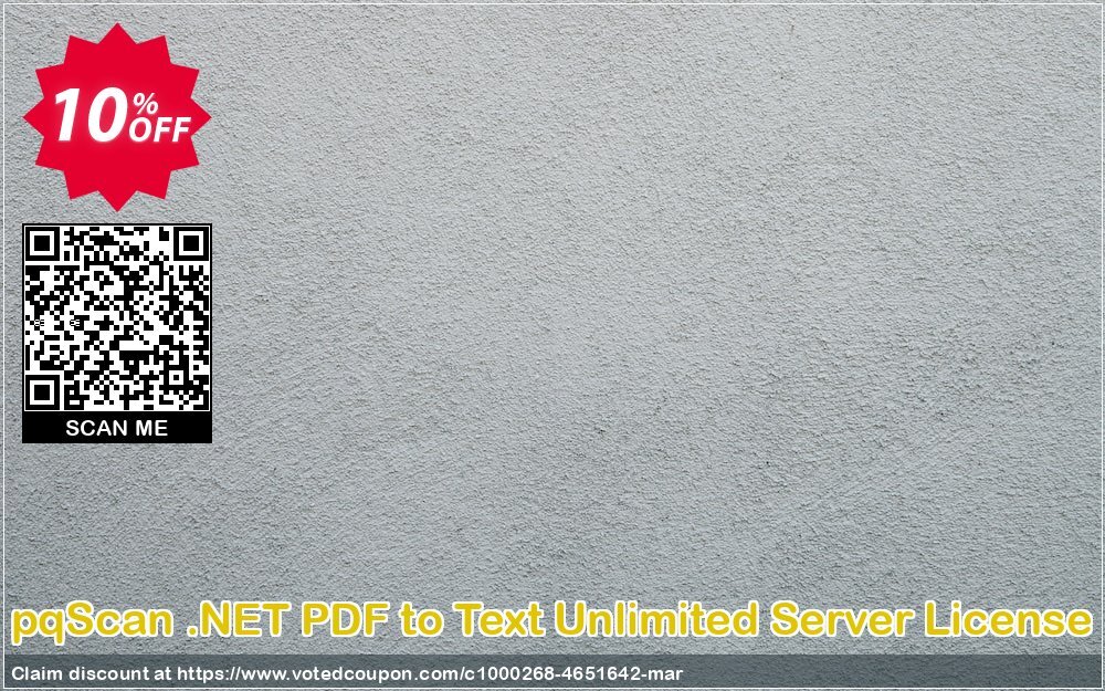 pqScan .NET PDF to Text Unlimited Server Plan Coupon Code May 2024, 10% OFF - VotedCoupon