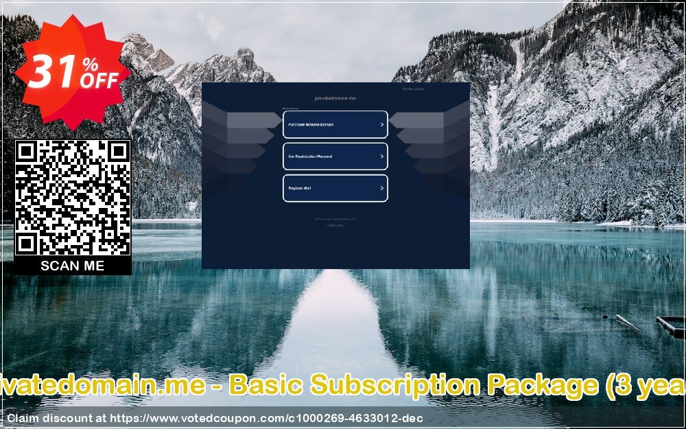 Privatedomain.me - Basic Subscription Package, 3 years  Coupon, discount Privatedomain.me - Basic Subscription Package (3 years) wondrous discount code 2023. Promotion: wondrous discount code of Privatedomain.me - Basic Subscription Package (3 years) 2023