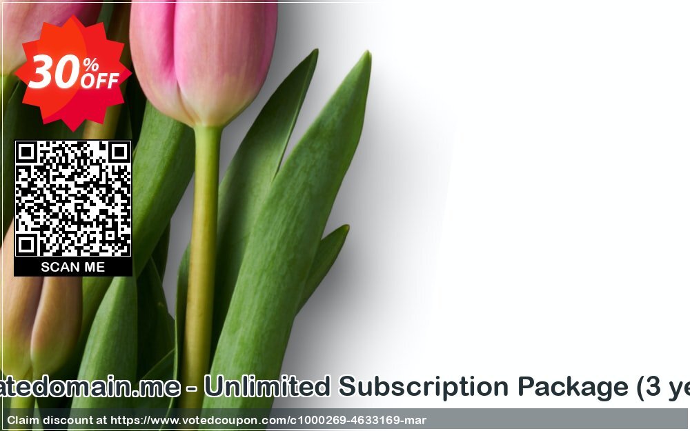 Privatedomain.me - Unlimited Subscription Package, 3 years  Coupon Code May 2024, 30% OFF - VotedCoupon