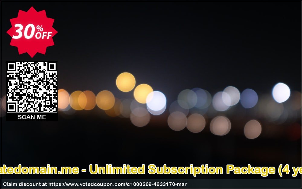 Privatedomain.me - Unlimited Subscription Package, 4 years  Coupon Code May 2024, 30% OFF - VotedCoupon