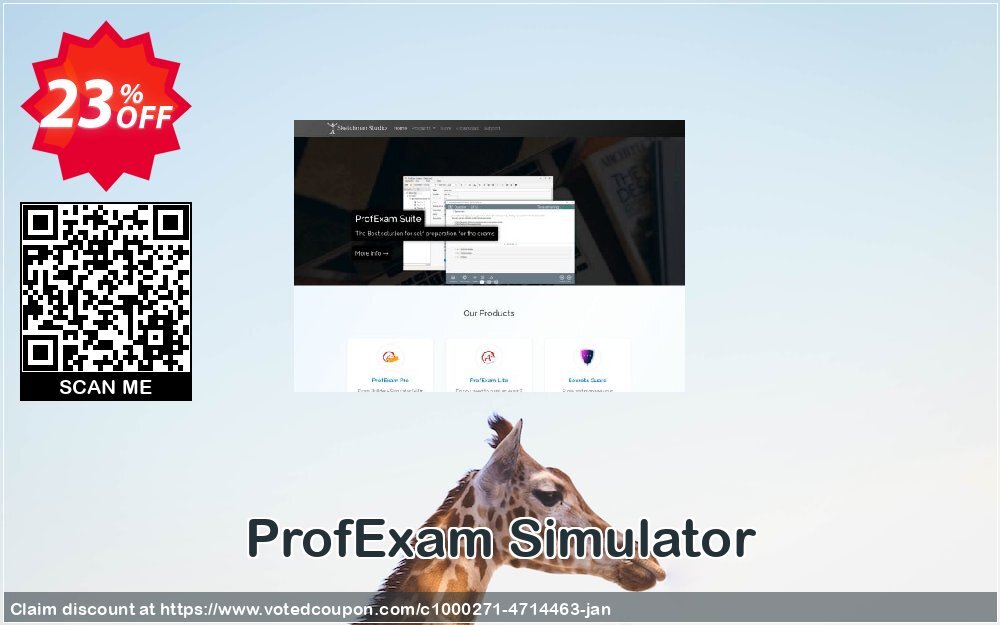 ProfExam Simulator Coupon, discount ProfExam Simulator special offer code 2023. Promotion: special offer code of ProfExam Simulator 2023