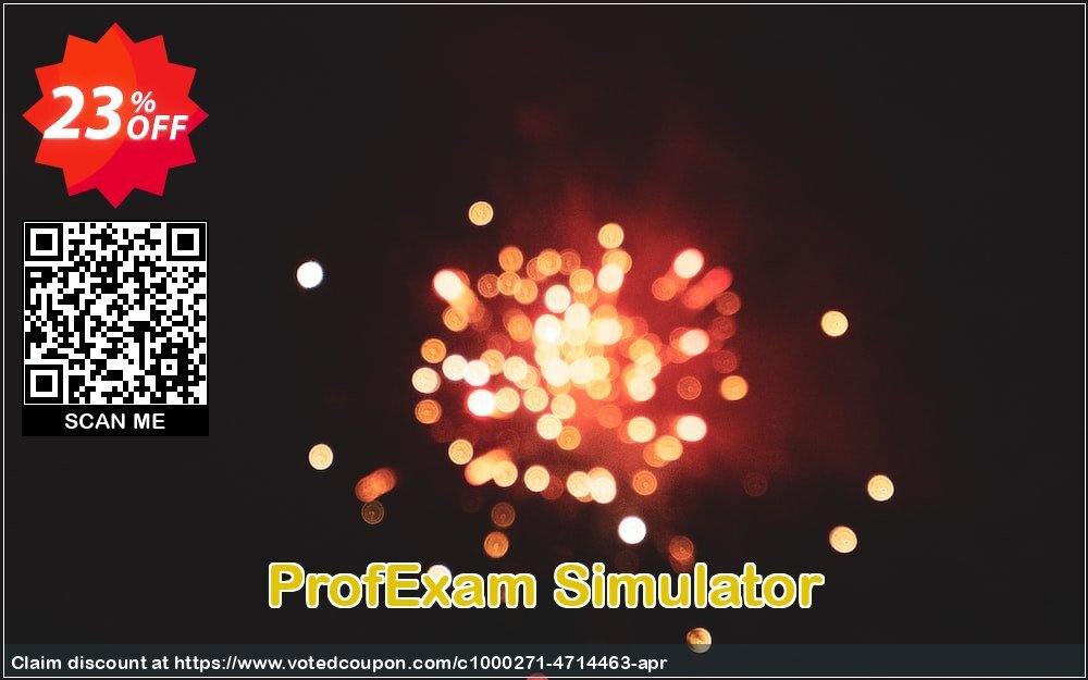 ProfExam Simulator Coupon, discount ProfExam Simulator special offer code 2024. Promotion: special offer code of ProfExam Simulator 2024