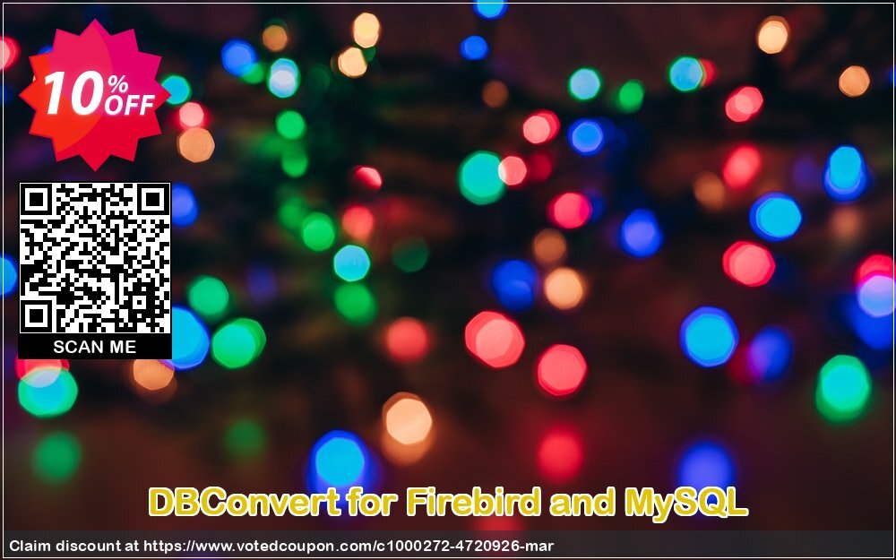 DBConvert for Firebird and MySQL Coupon, discount DBConvert for Firebird and MySQL special promo code 2024. Promotion: special promo code of DBConvert for Firebird and MySQL 2024